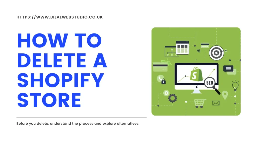 how to delete Shopify stores