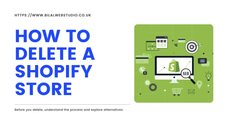 how to delete Shopify stores