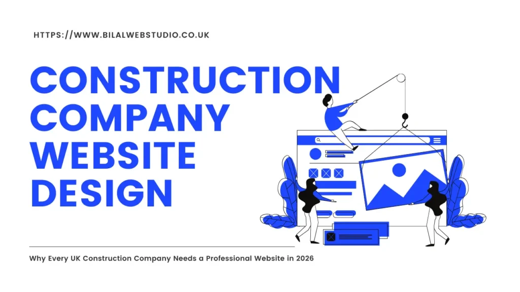 why every uk construction company needs a professional website in 2026, Construction website design warning signs by Bilal Web Studio