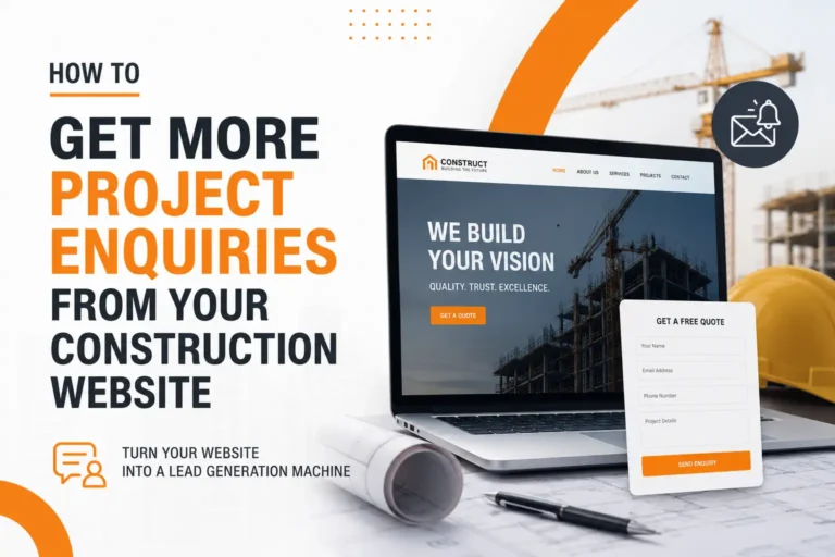 Construction Website Design Services, How to Get More Project Enquiries From Your Construction Website