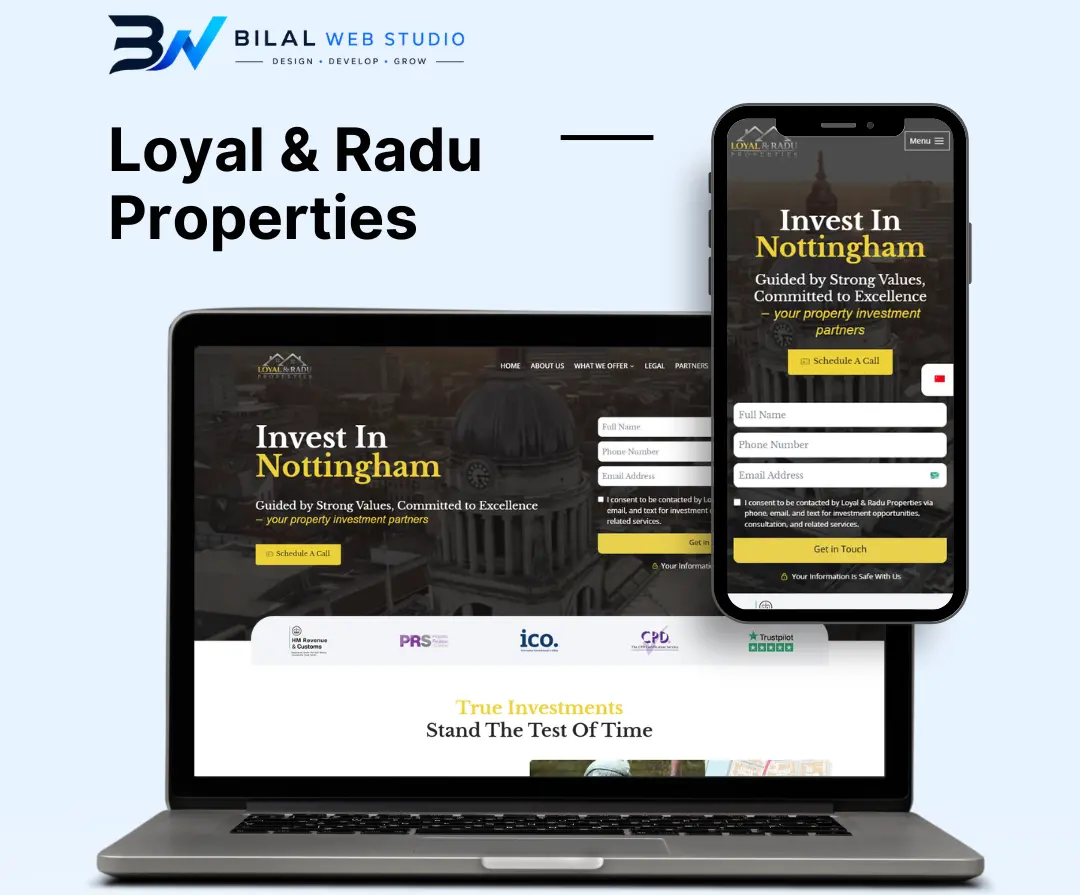 Loyal & Radu Properties Project by Bilal Web Studio